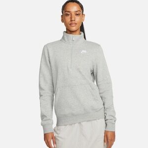 NWT Nike Sportswear Club Fleece Quarter Zip Sweatshirt